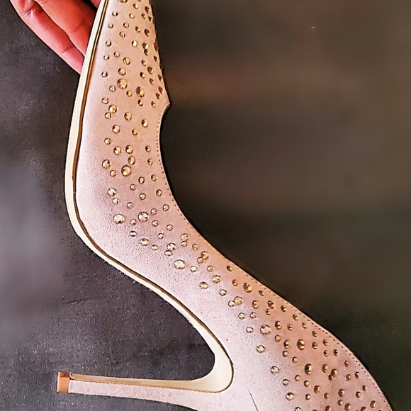 Aldo Rhinestone Suede Heel - Picture 4 of 4